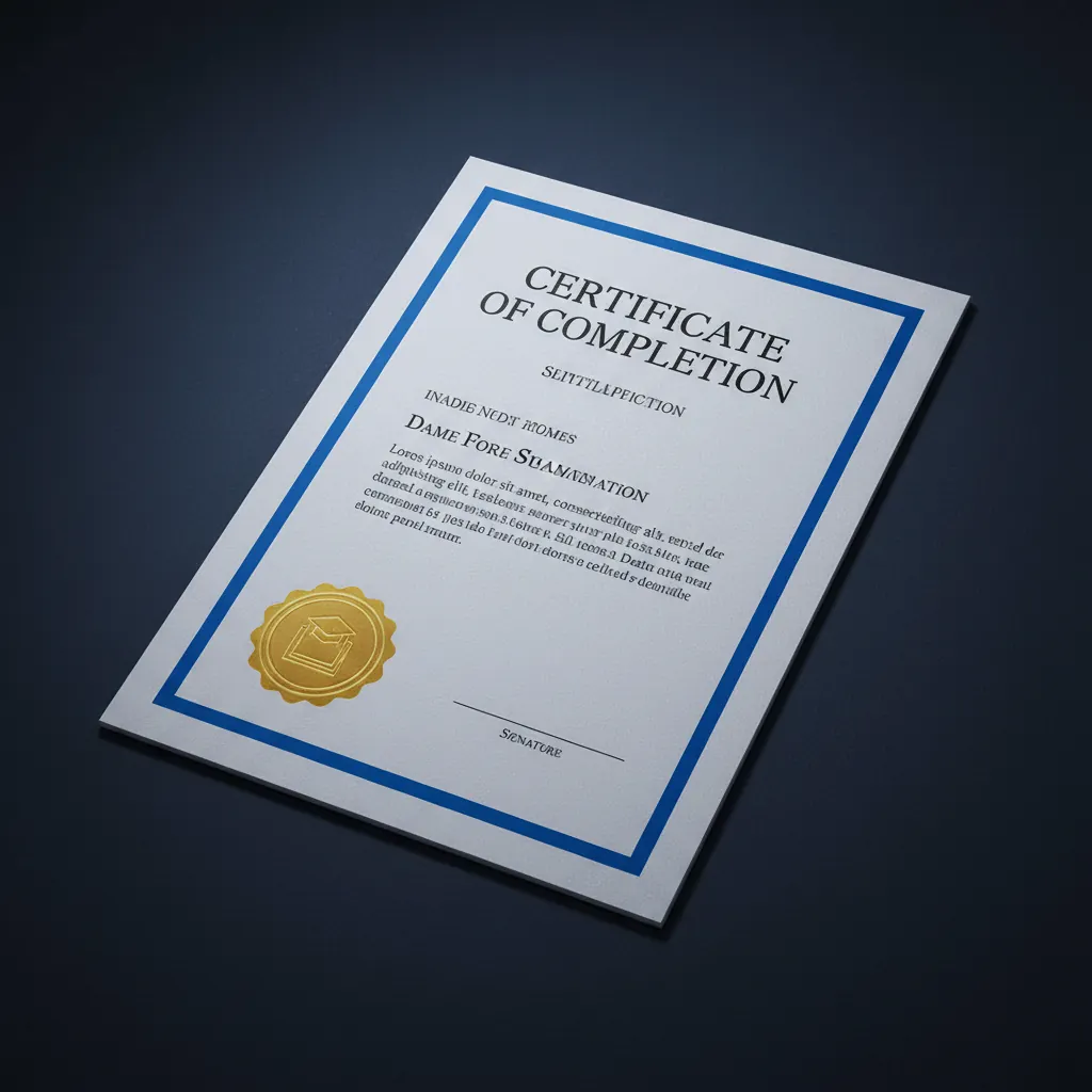 Modelo de certificado de conclusão do curso de segurança financeira digital