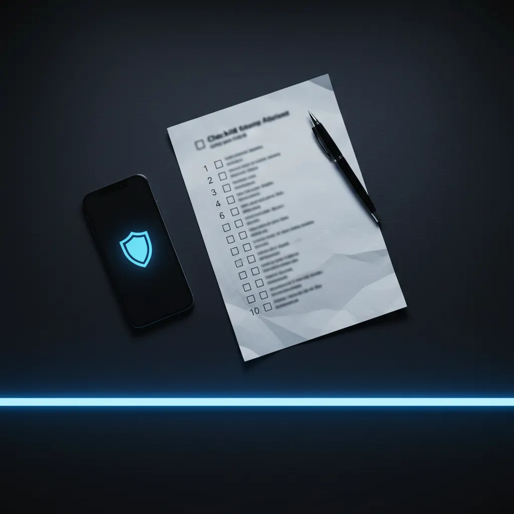 Checklist educacional de verificação de golpes financeiros digitais